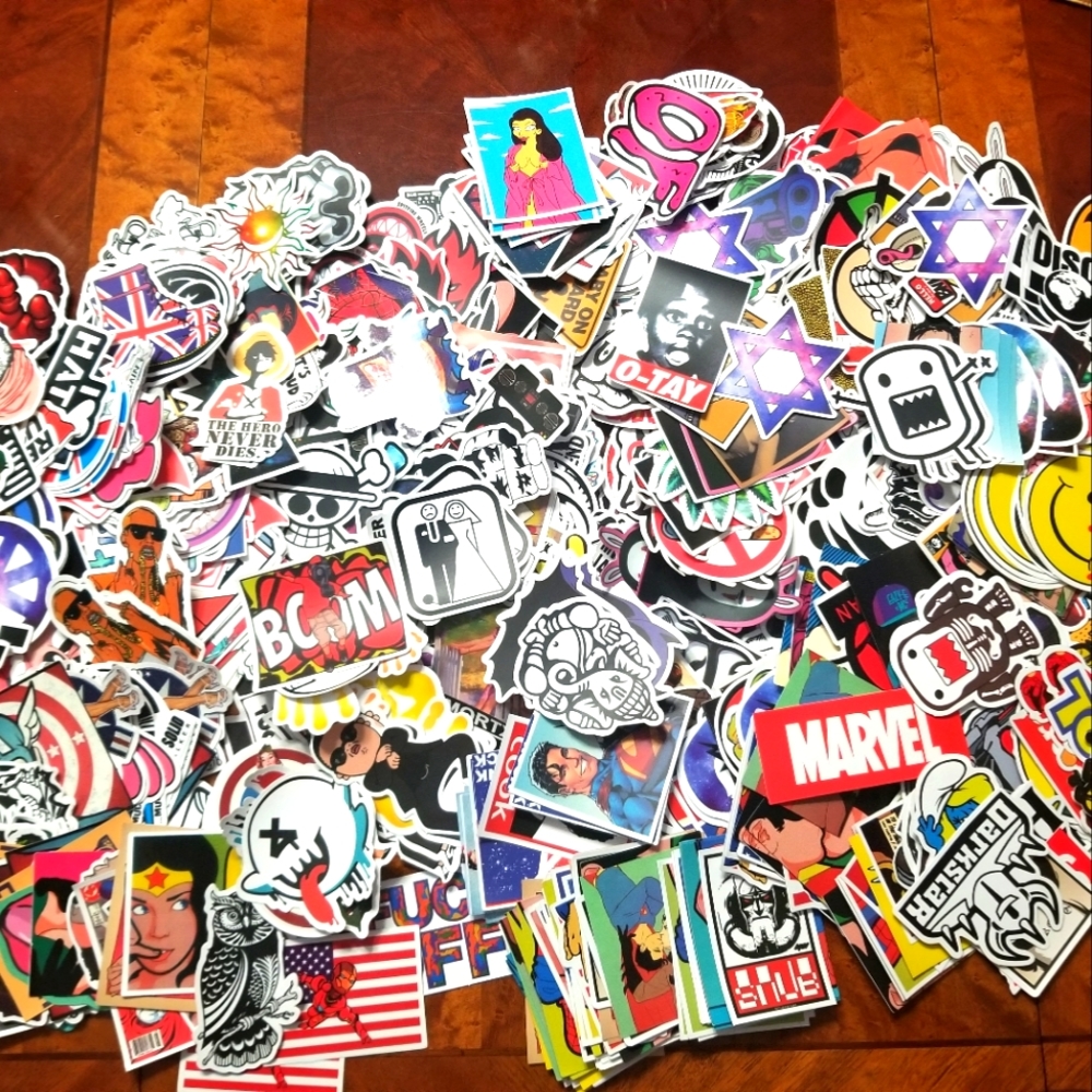 Large Lot of Assorted Stickers